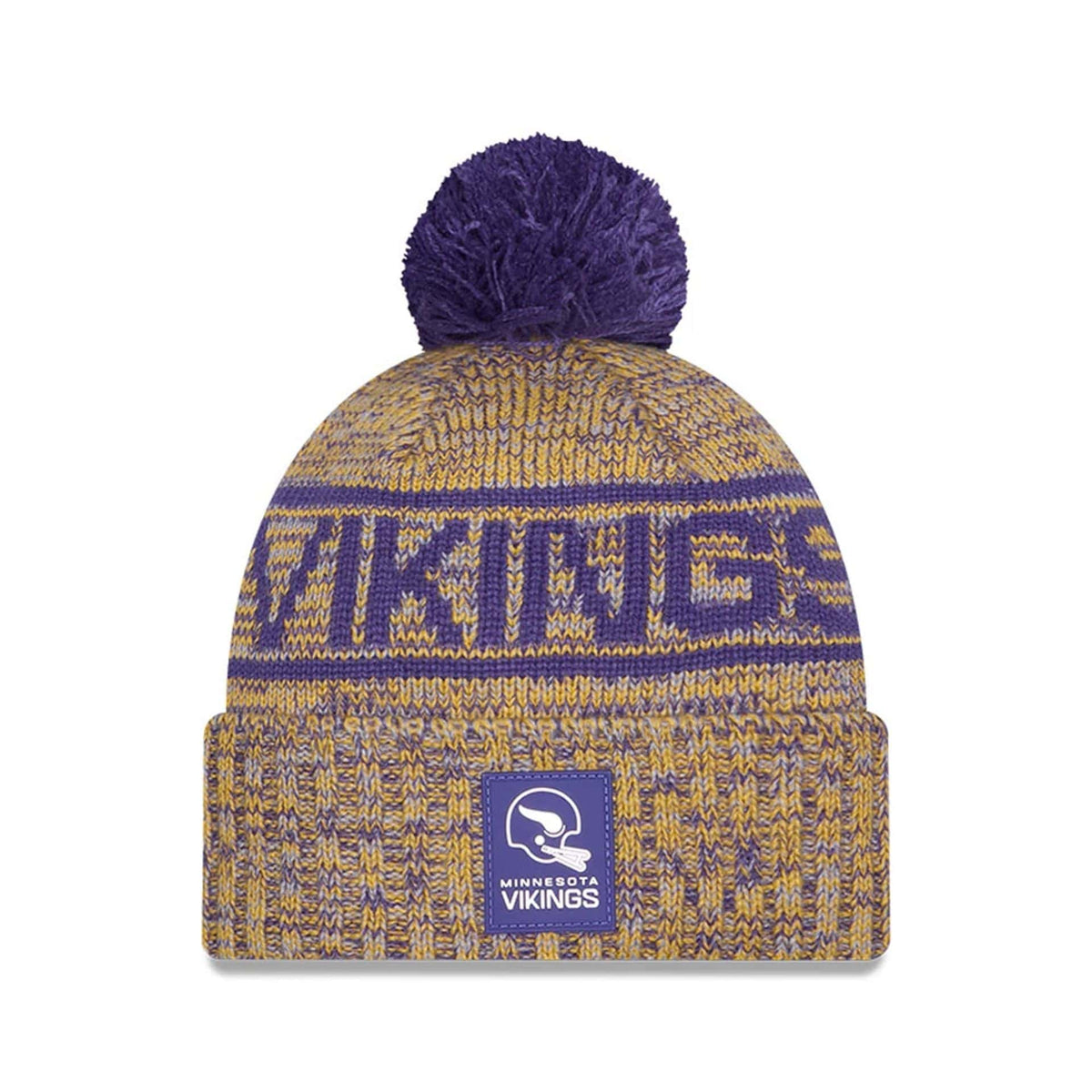 Minnesota Vikings NFL Sideline Purple Sport Knit Beanie Hat-klyvox