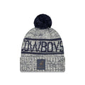 Dallas Cowboys NFL Sideline Dark Blue Sport Knit Beanie Hat-klyvox