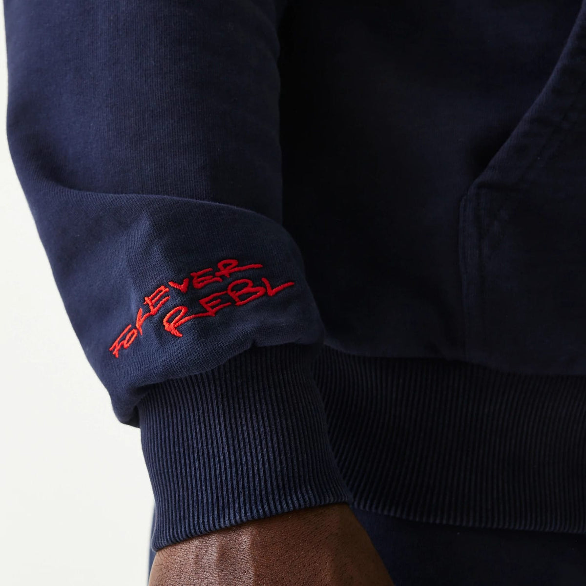 Red Bull Racing Dark Blue Oversized Full Zip Hoodie-klyvox