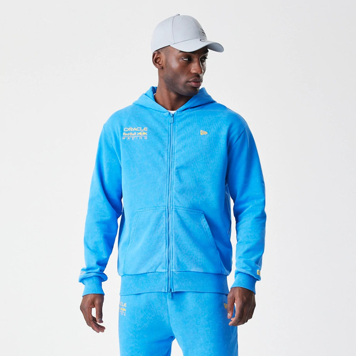 Red Bull Racing Blue Oversized Full Zip Hoodie-klyvox