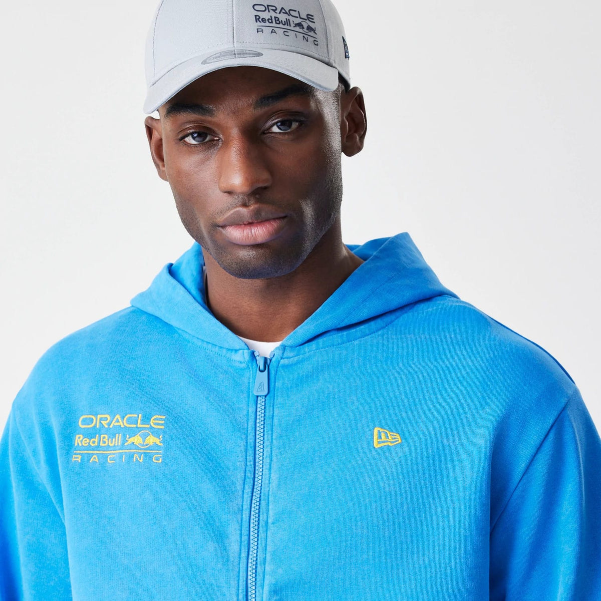 Red Bull Racing Blue Oversized Full Zip Hoodie-klyvox