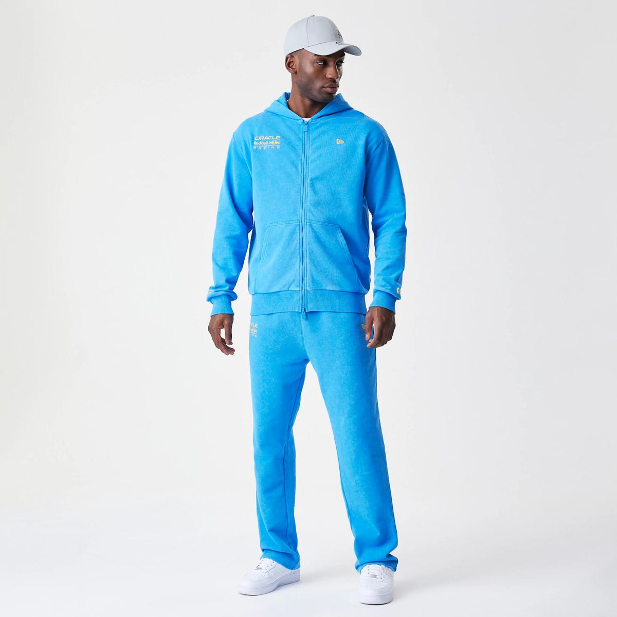 Red Bull Racing Blue Oversized Full Zip Hoodie-klyvox