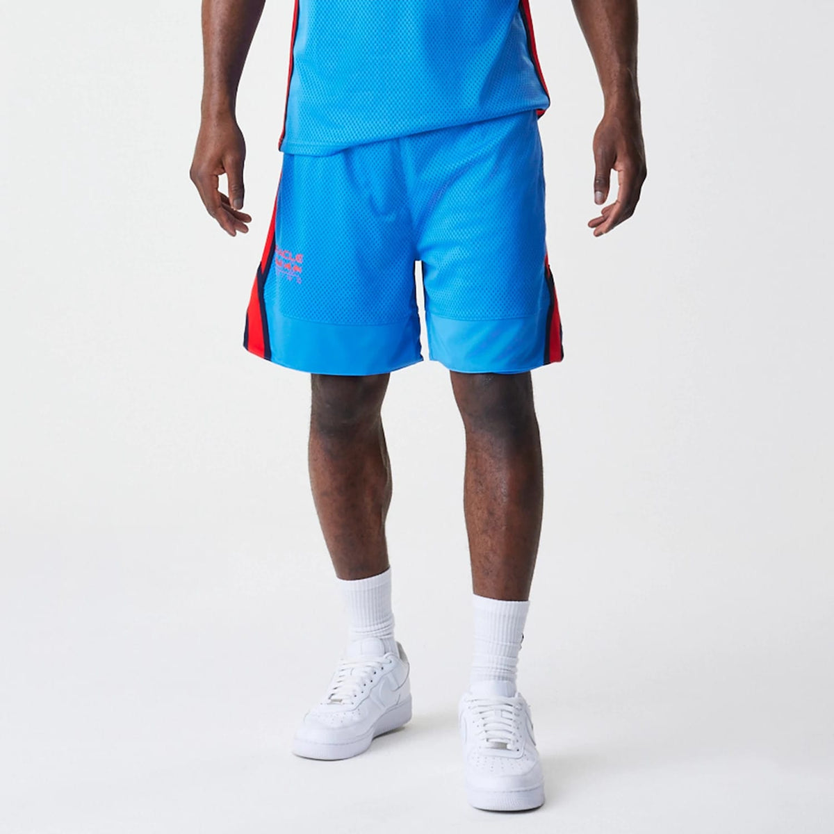 Red Bull Racing Basketball Mesh Blue Shorts-klyvox