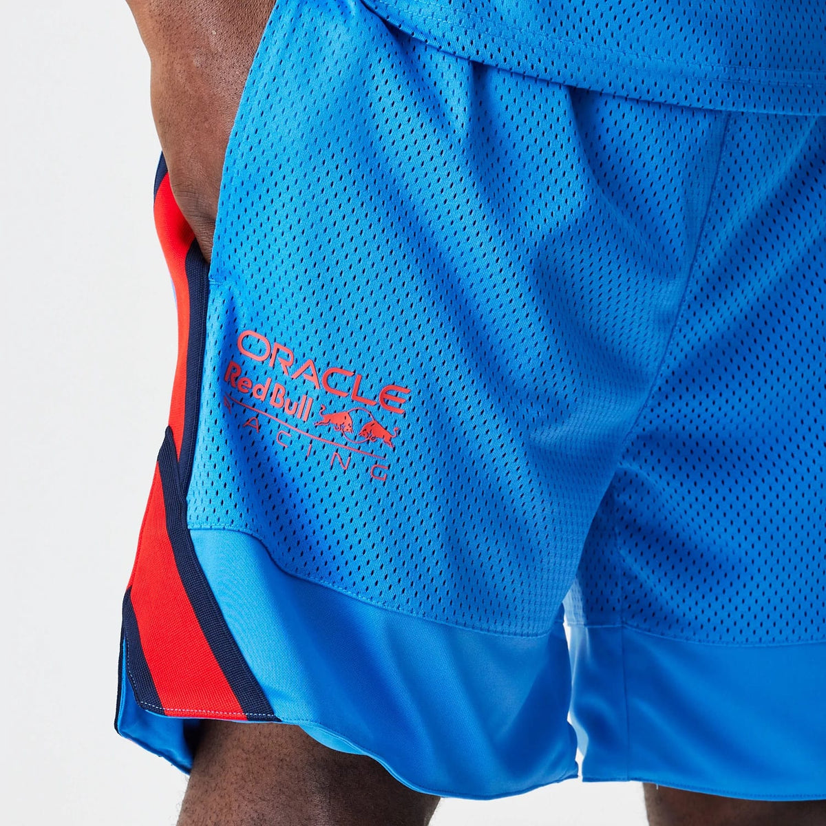 Red Bull Racing Basketball Mesh Blue Shorts-klyvox