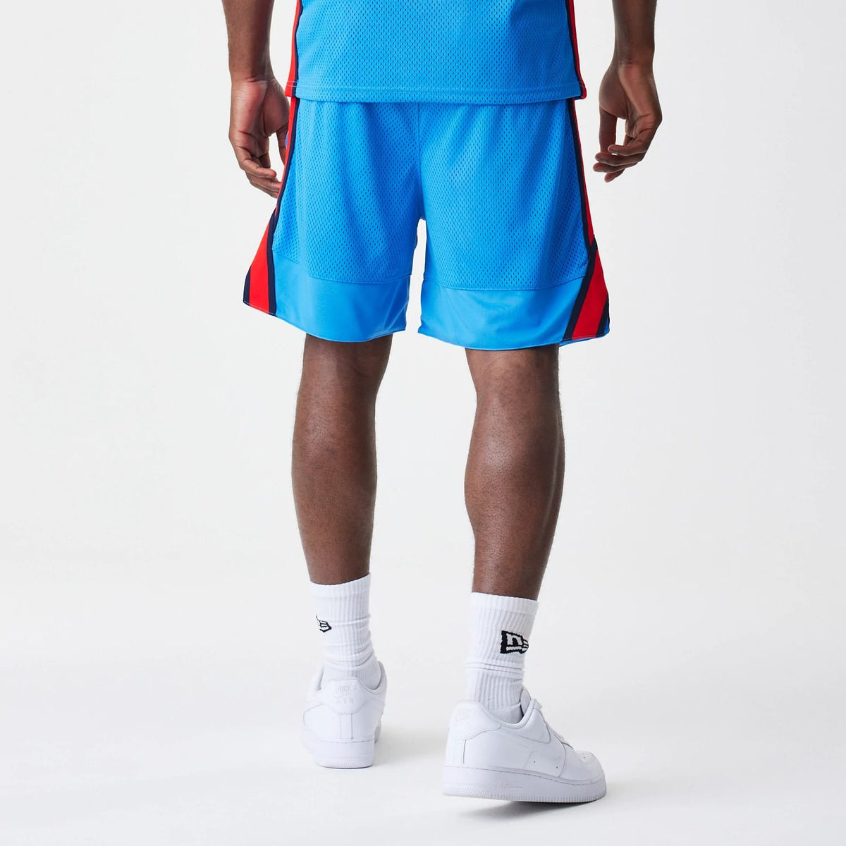 Red Bull Racing Basketball Mesh Blue Shorts-klyvox