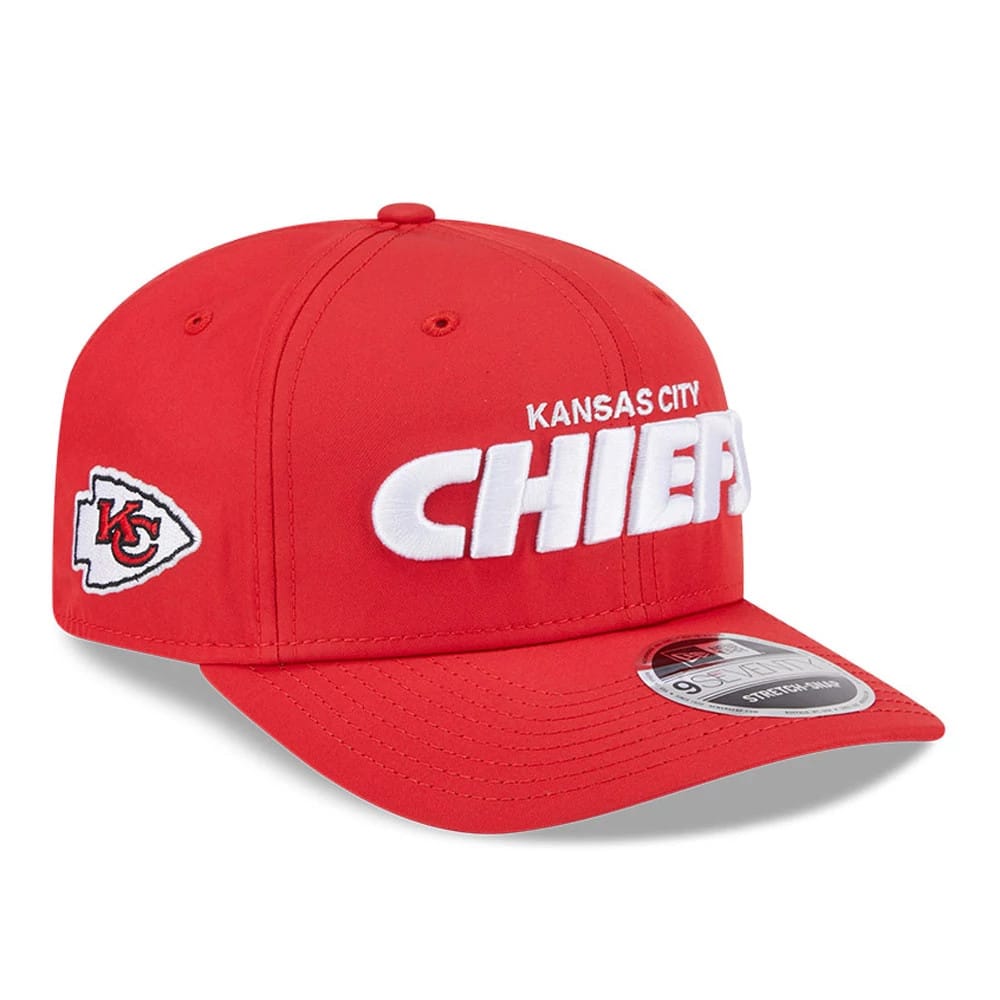 Kansas City Chiefs NFL Coach Red 9SEVENTY Stretch Snap Adjustable Cap-klyvox