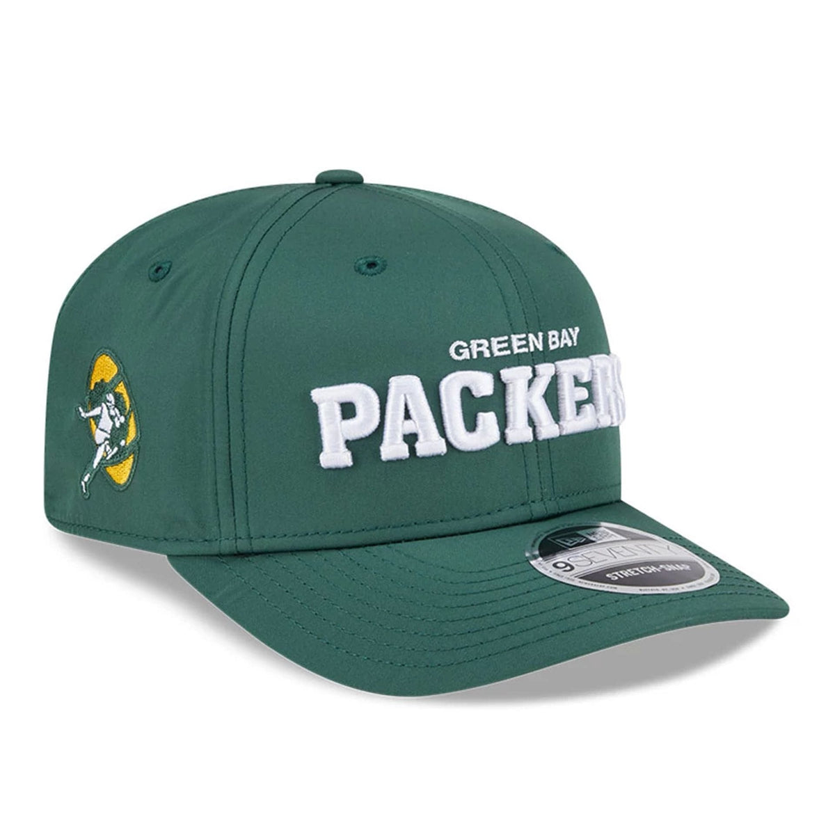 Green Bay Packers NFL Coach Dark Green 9SEVENTY Stretch Snap Adjustable Cap-klyvox