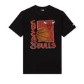 Chicago Bulls NBA Wordmark Black T-Shirt-klyvox
