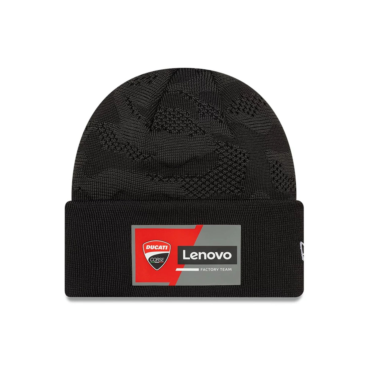 Ducati Team Black Cuff Knit Beanie Hat-klyvox