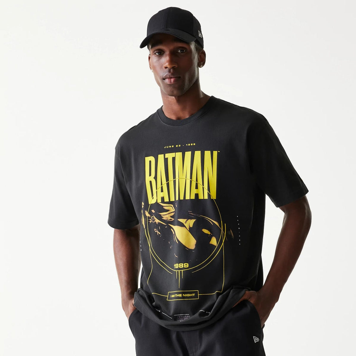New Era Batman Batmobile Black T-Shirt-klyvox