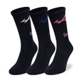 Alpine Racing Alpine Logo Navy 3 Pack Crew Socks-klyvox