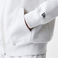 New Era Premium Essential Pastel Grey Oversized Full Zip Hoodie-klyvox