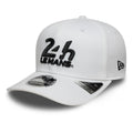 24HR Le Mans Core White 9SEVENTY Stretch Snap Adjustable Cap-klyvox