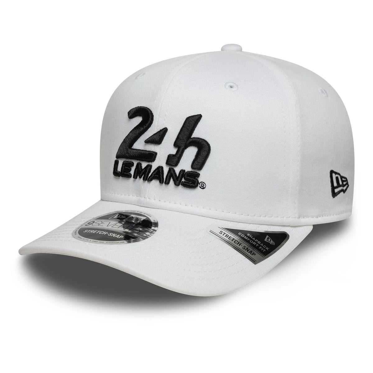 24HR Le Mans Core White 9SEVENTY Stretch Snap Adjustable Cap-klyvox