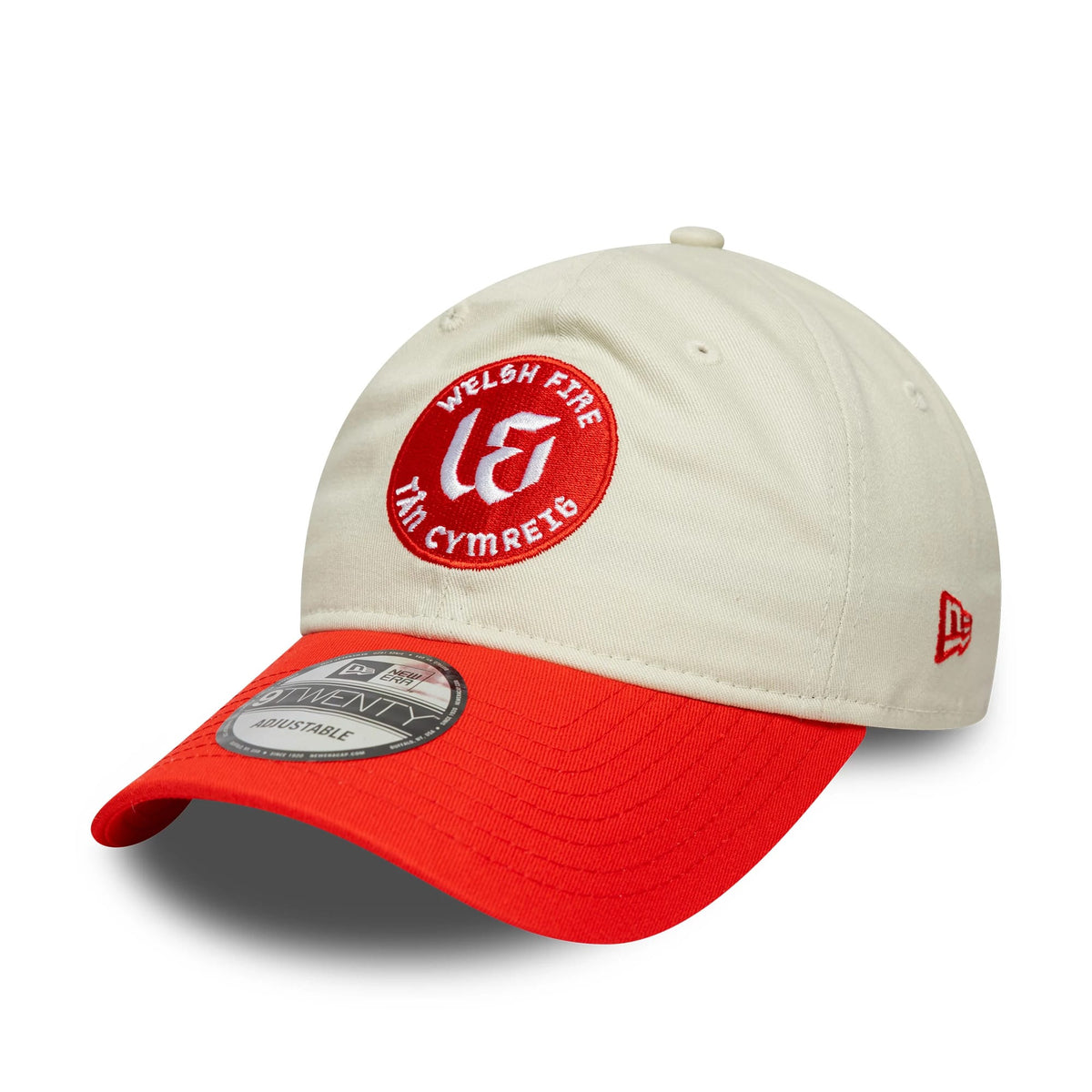 Welsh Fire Tan Cymreig The Hundred 2025 Contrast Light Beige 9TWENTY Adjustable Cap-klyvox