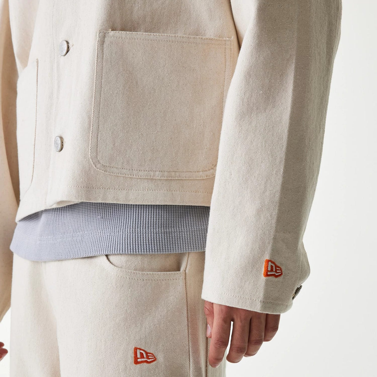 New York Mets MLB Cotton Open Cream Jacket-klyvox
