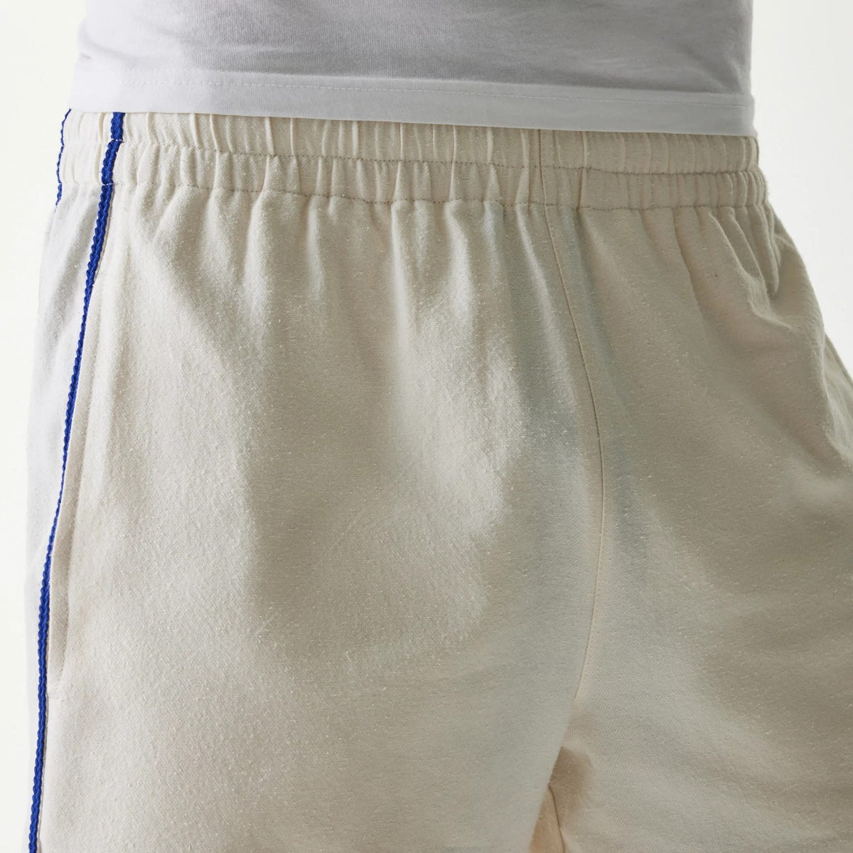 New York Mets MLB Piping Open Cream Shorts-klyvox