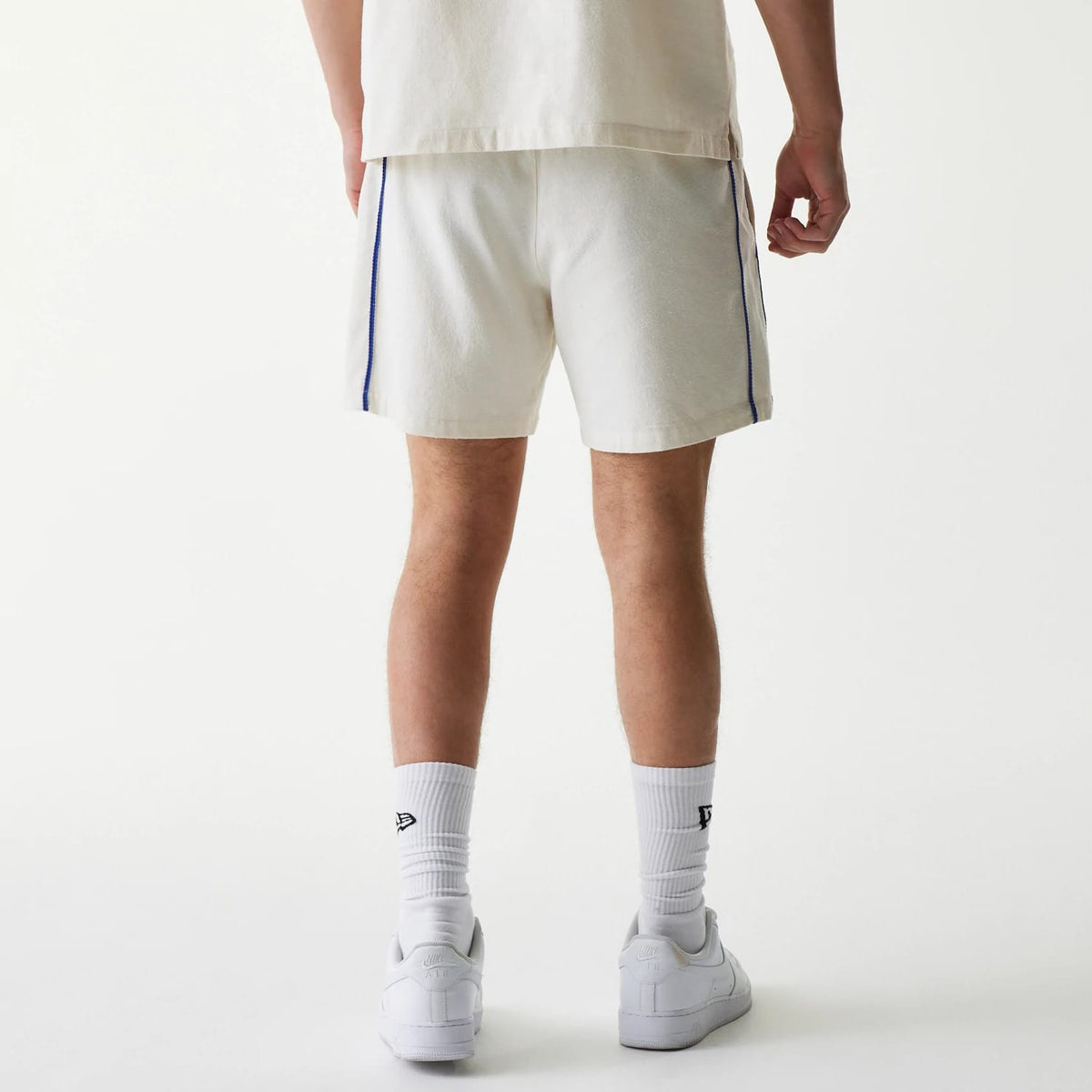 New York Mets MLB Piping Open Cream Shorts-klyvox