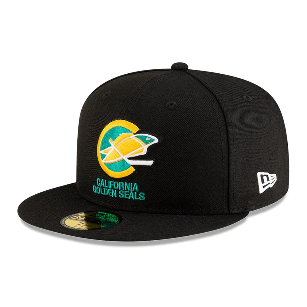 California Golden Seals NHL Basic Black 59FIFTY Fitted Cap-klyvox