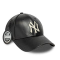 New York Yankees MLB Leather Black 9FORTY M-Crown Adjustable Cap-klyvox