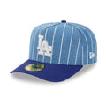 LA Dodgers MLB Parallel Dark Blue 59FIFTY A-Frame Fitted Cap-klyvox