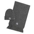 New York Yankees MLB Dark Grey Beanie & Scarf Set-klyvox