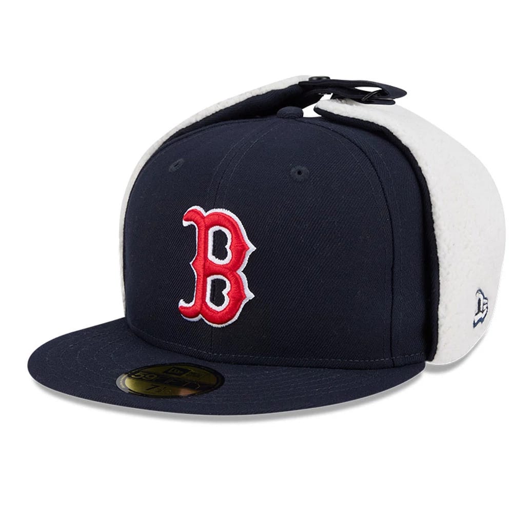Boston Red Sox MLB Classic Navy Dogear 59FIFTY Fitted Cap-klyvox