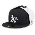 Athletics MLB Classic Black Dogear 59FIFTY Fitted Cap-klyvox