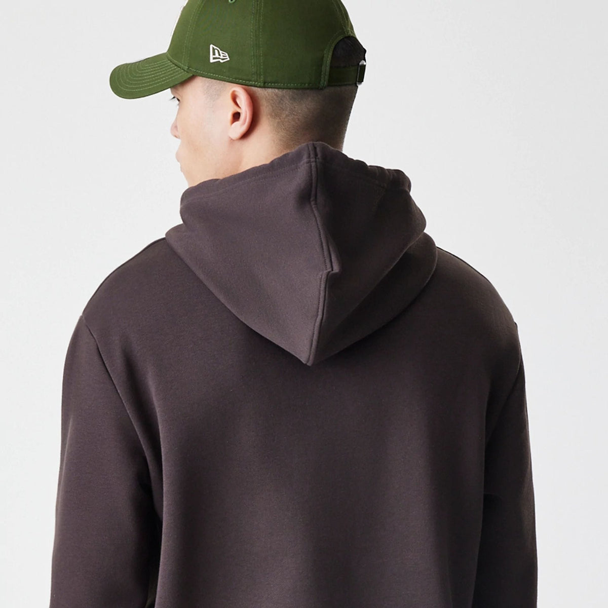 New York Yankees MLB Midi League Essential Dark Brown Oversized Pullover Hoodie-klyvox