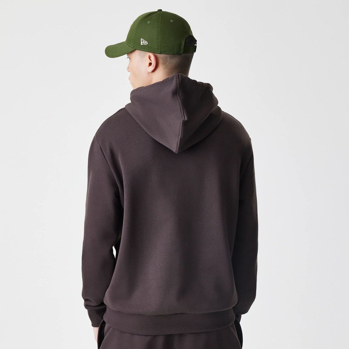 New York Yankees MLB Midi League Essential Dark Brown Oversized Pullover Hoodie-klyvox