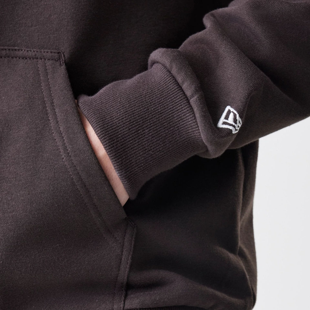 New York Yankees MLB Midi League Essential Dark Brown Full Zip Hoodie-klyvox