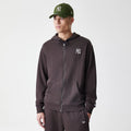 New York Yankees MLB Midi League Essential Dark Brown Full Zip Hoodie-klyvox
