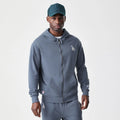 LA Dodgers MLB Midi League Essential Dark Grey Full Zip Hoodie-klyvox