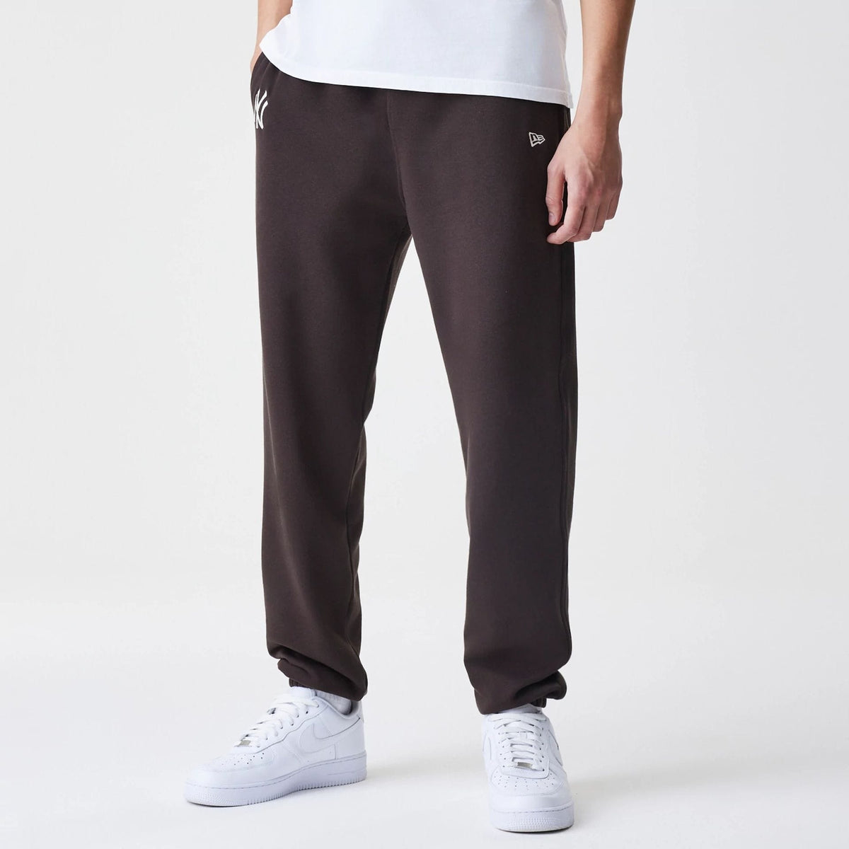 New York Yankees MLB Midi League Essential Dark Brown Joggers-klyvox