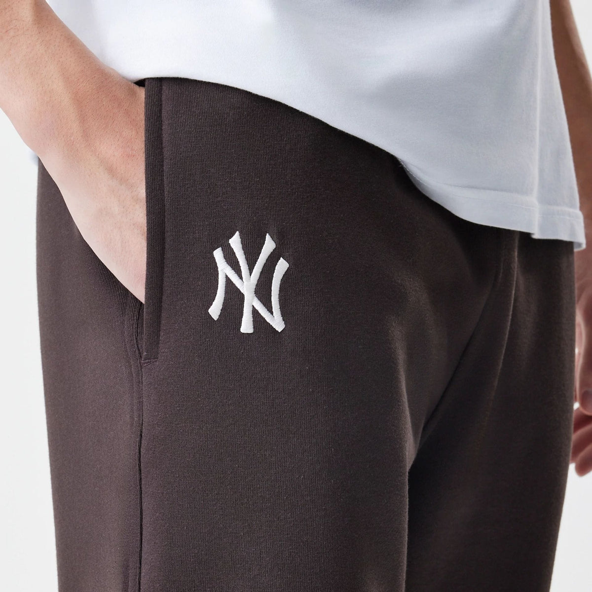 New York Yankees MLB Midi League Essential Dark Brown Joggers-klyvox