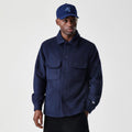 New Era Borg Navy Shacket-klyvox