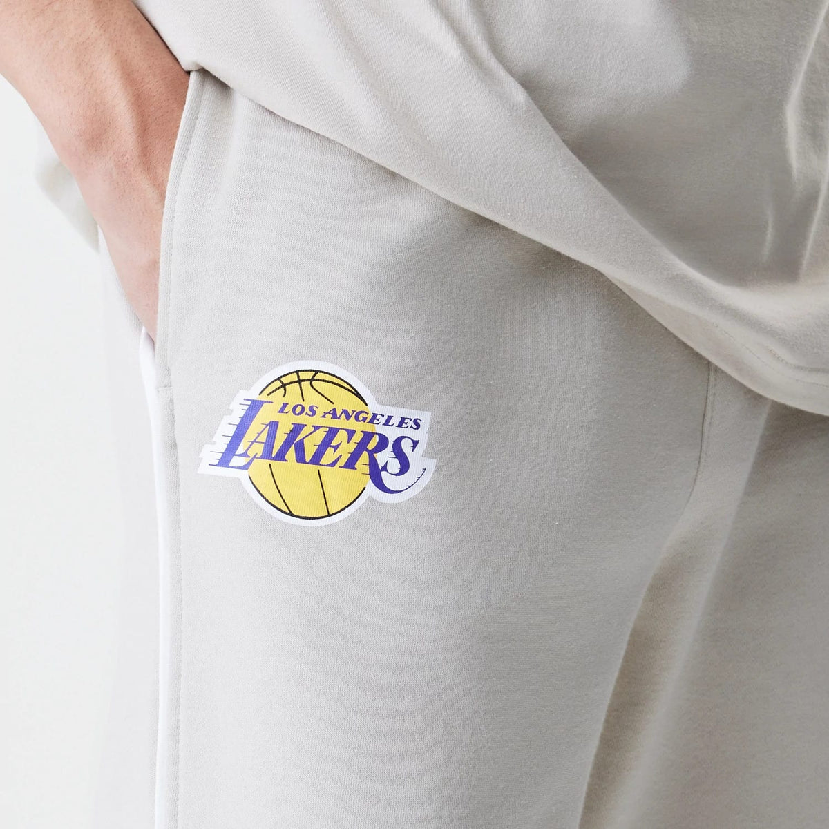 LA Lakers NBA Piping Cream Joggers-klyvox