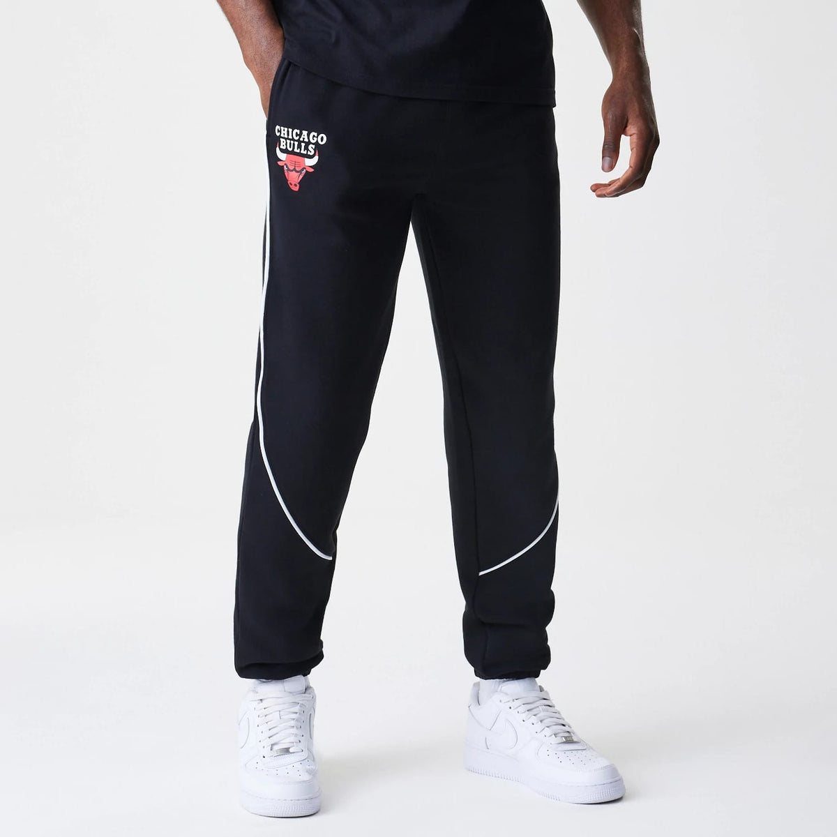 Chicago Bulls NBA Piping Navy Joggers-klyvox