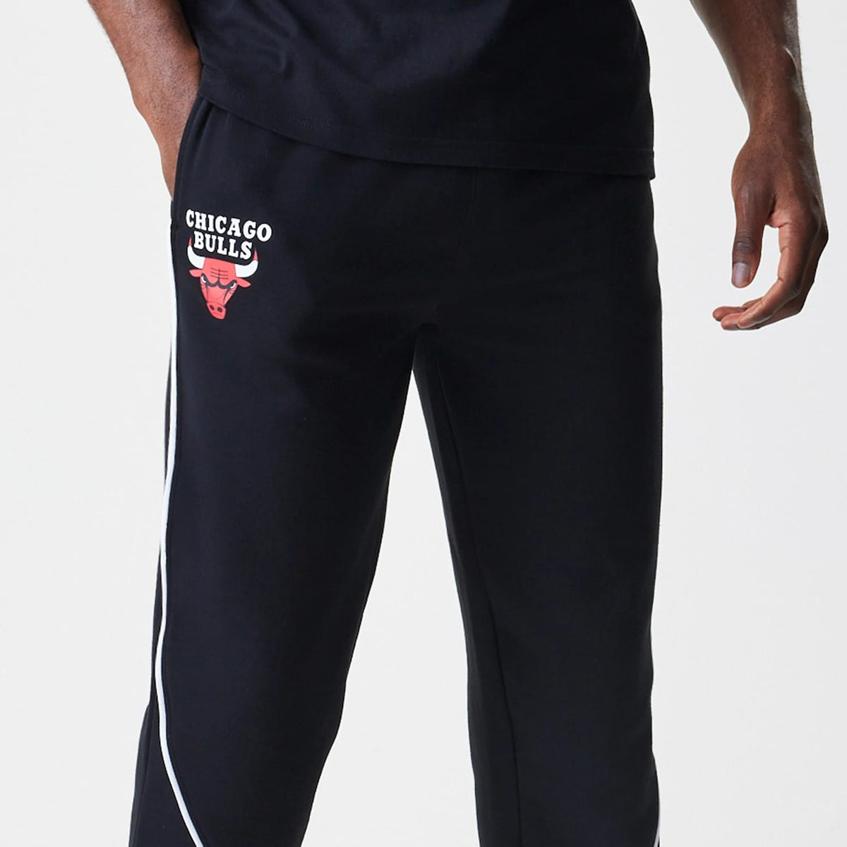 Chicago Bulls NBA Piping Navy Joggers-klyvox