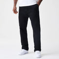 New Era Cord Black Straight Leg Chinos-klyvox