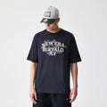 New Era Floral Black Oversized T-Shirt-klyvox