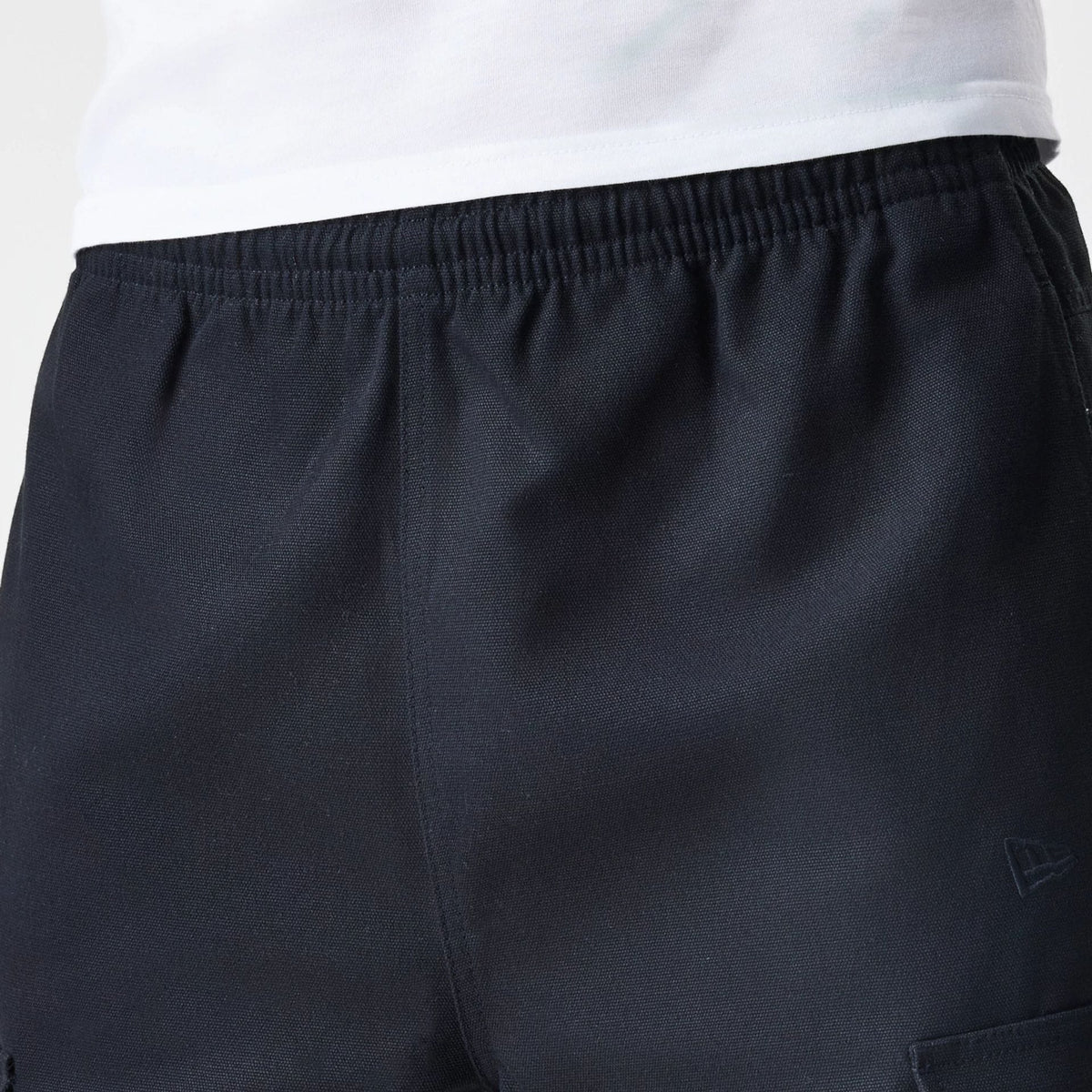 New Era Cargo Black Straight Leg Trousers-klyvox