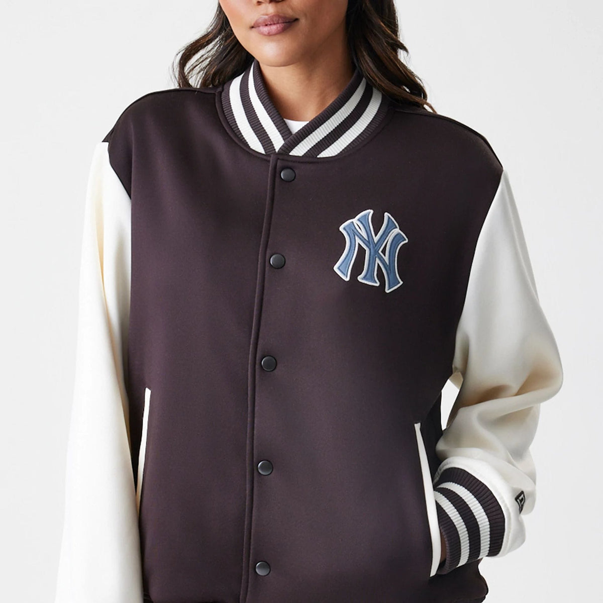 New York Yankees MLB Dark Brown Varsity Jacket-klyvox