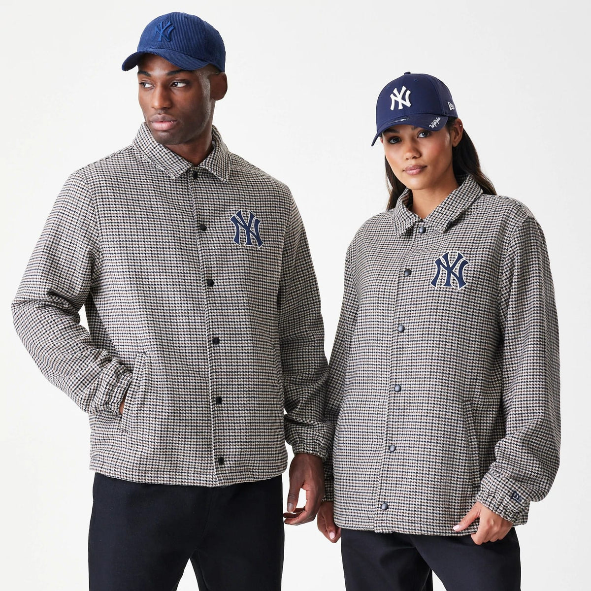 New York Yankees MLB Check Brown Jacket-klyvox