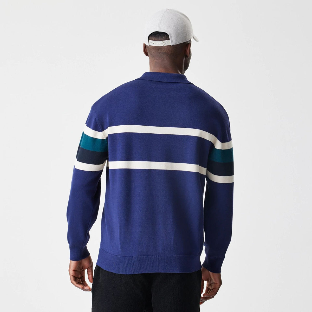New York Yankees MLB Knit Navy Rugby Shirt-klyvox