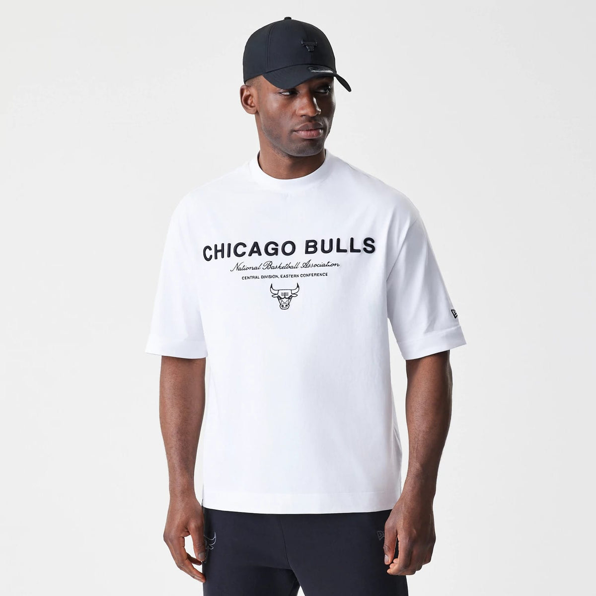 Chicago Bulls NBA Linear White T-Shirt-klyvox