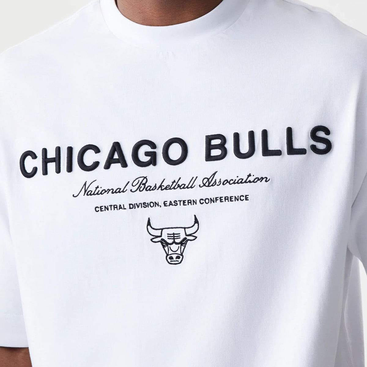 Chicago Bulls NBA Linear White T-Shirt-klyvox