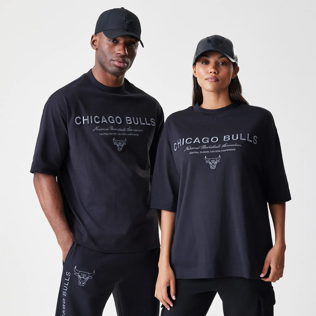 Chicago Bulls NBA Linear Black T-Shirt-klyvox
