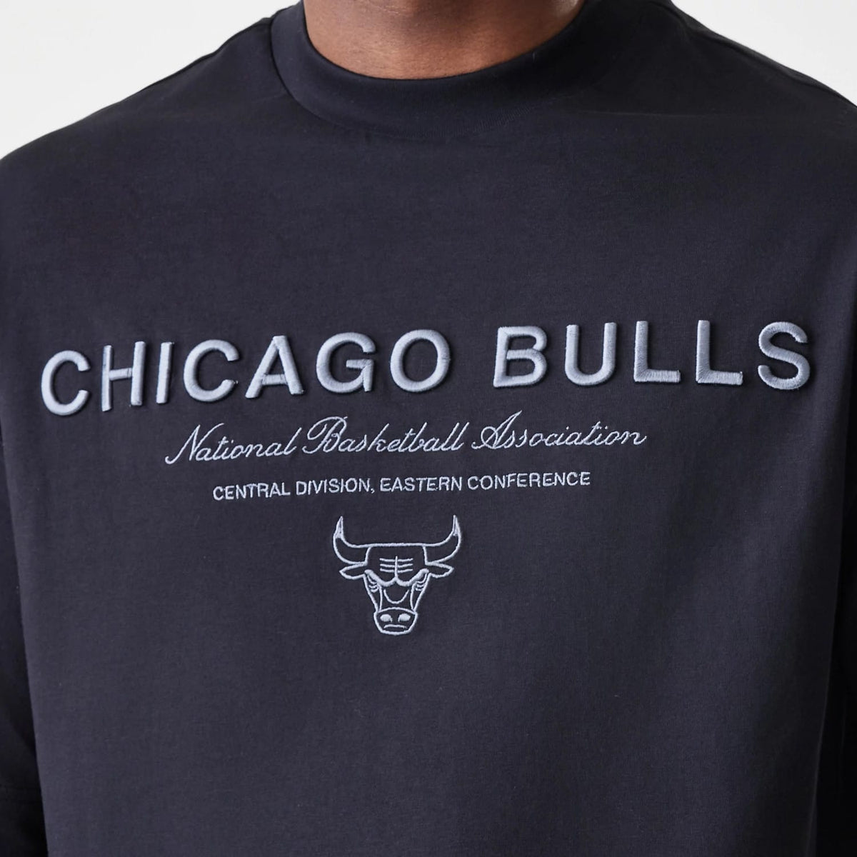 Chicago Bulls NBA Linear Black T-Shirt-klyvox