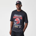 Kansas City Chiefs NFL Washed Boxy Black Oversized T-Shirt-klyvox